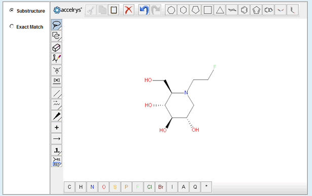 化合物構造クエリのイメージ